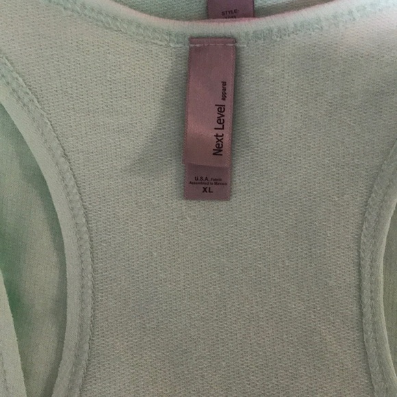 Mint Green Bride Tank Top - Picture 3 of 5